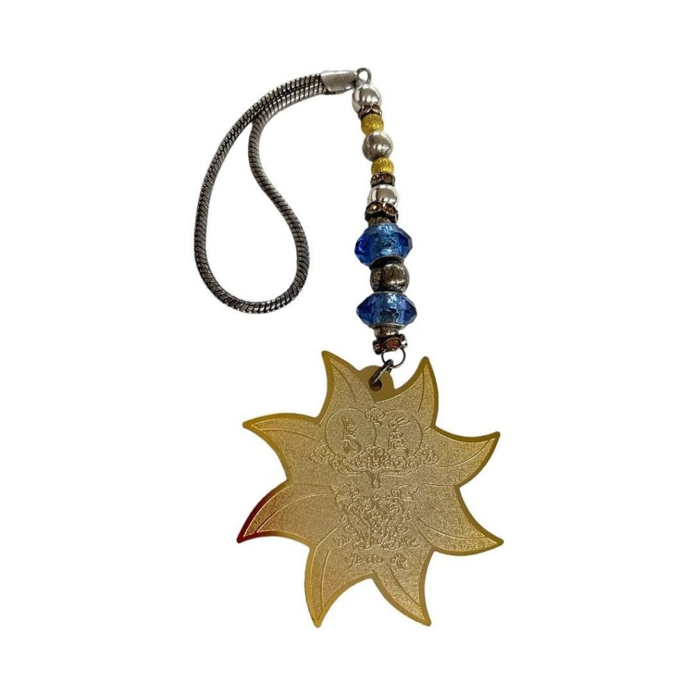 FSBB Goldtone Star Purse Charm Pendant WristStrap Beaded‎